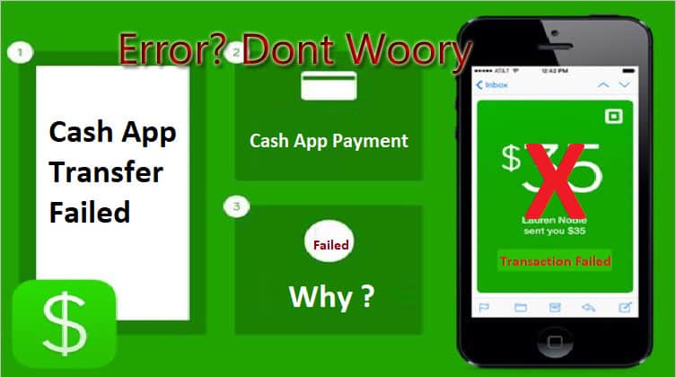 Cash App tranfer Failed